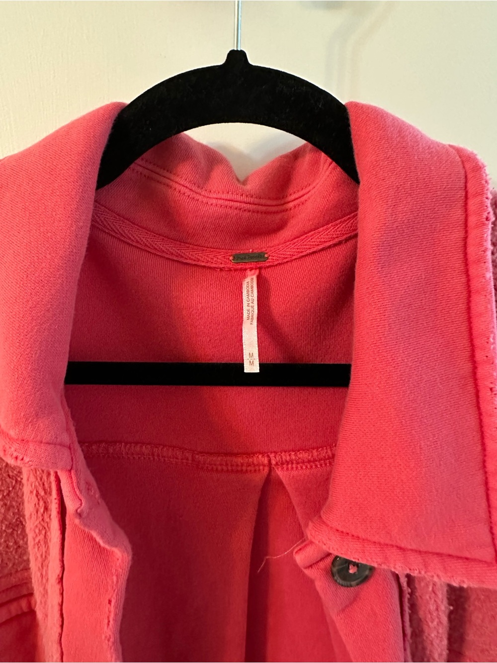 LIKE NEW Free people ruby jacket Women’s Pink Fleece Shacket Jacket - Picture 3 of 5